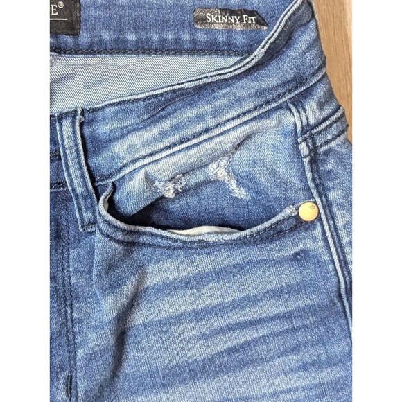 Judy Blue Jeans Women’s Size 1/25 Skinny Fit Raw Hem Distressed - Picture 4 of 13